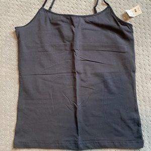 NWT Black Cami w/Built-in Bra